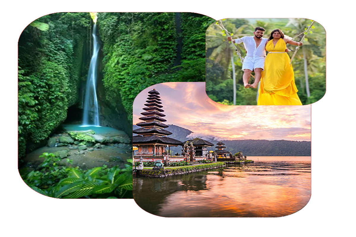 Adventure of Bali Swing Nungnung Waterfall Ulundanu Temple Leke Leke Waterfall